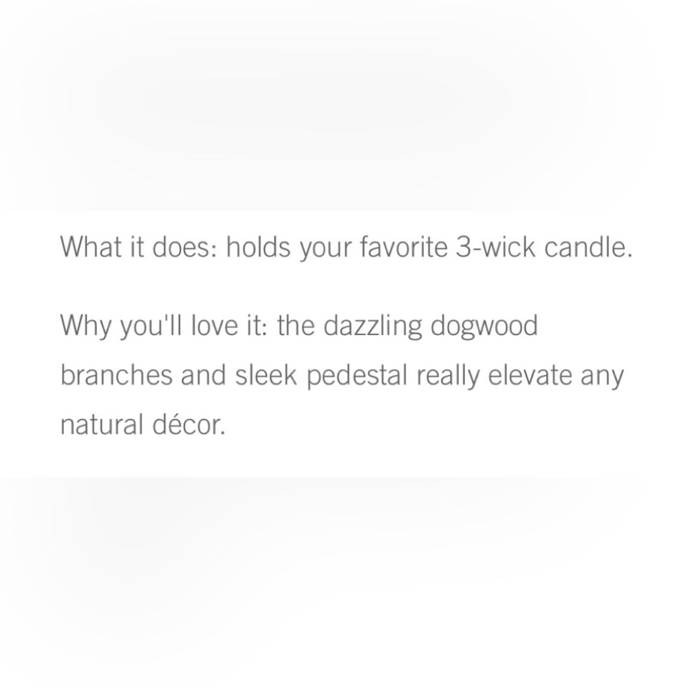 Bath & Body Works Dogwood Pedestal - Picture 3 of 3